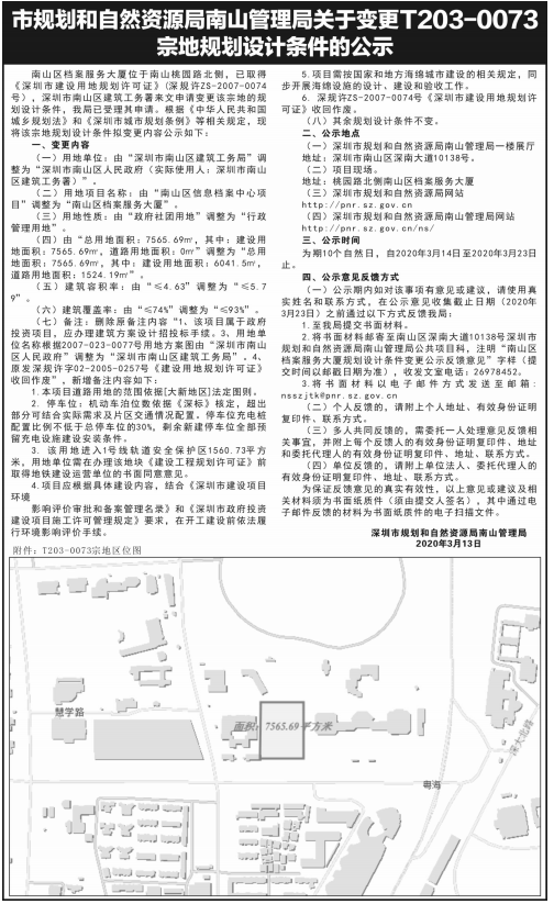 深圳商报公示